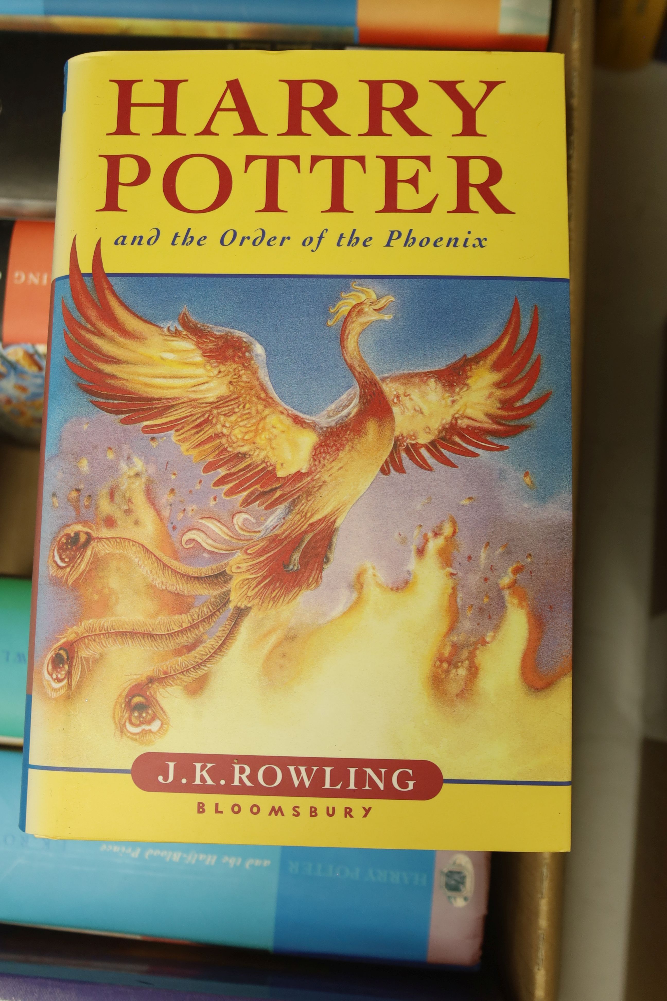 Rowling, J.K – A collection of Harry Potter editions:, Prizoner of Azkaban, Bloomsbury 1999, second edition (dj present, some blemishes, scuffs and light bleaching), Goblet Of Fire, Bloomsbury, 2000. (dj present, light b